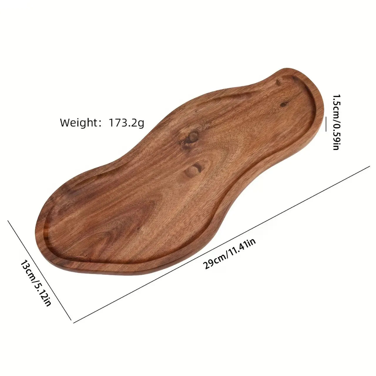 Freeform Design Acacia Tray
