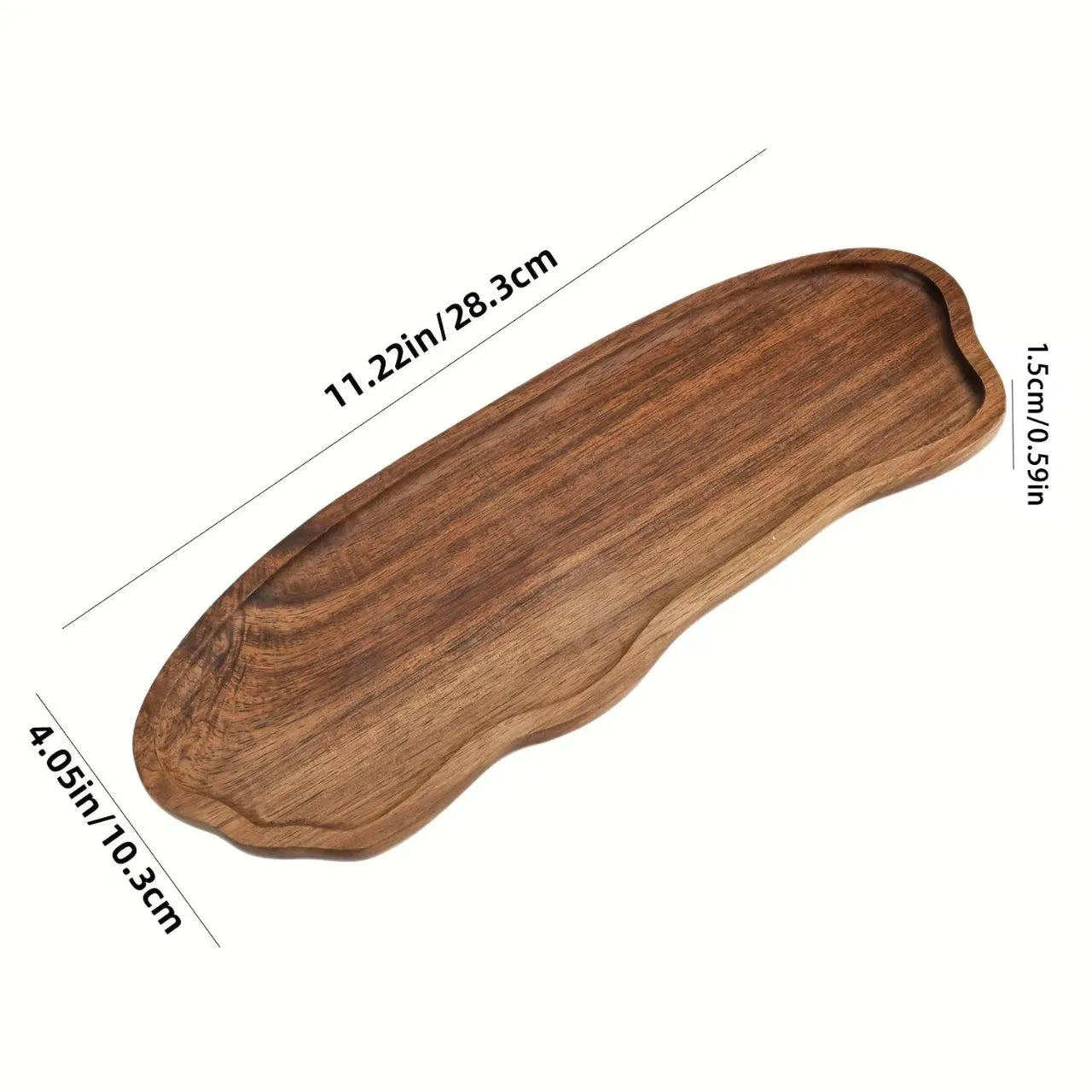 Freeform Design Acacia Tray